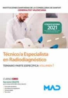 técnico/a especialista en radiodiagnóstico de las instituciones sanitarias de la conselleria de sanitat de la generalitat-9788414243527