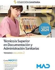 manual del tecnico/a superior en documentacion sanitaria. temario volumen 2-9788414282427