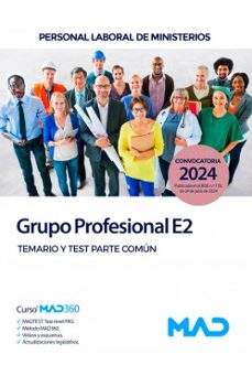 personal laboral de ministerios grupo profesional e2. temario y test parte común. ministerios-9788414285527