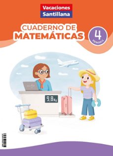 cuaderno de matemáticas 4º primaria (vacaciones santillana)-9788414434727