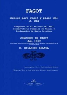 concurso de fagot. año 1859-9788417405427