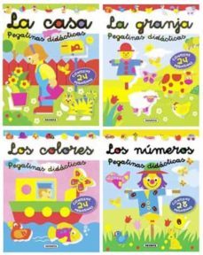 Pegatinas de números de colores