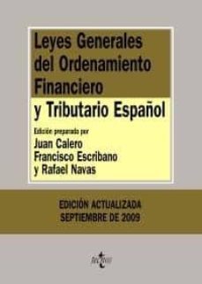 leyes generales del ordenamiento financiero y tributario español (5ª ed.)-9788430953127
