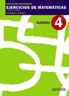 cuaderno 4 álgebra (1º eso)-9788466759427