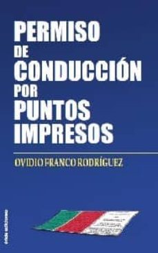 permiso de conduccion por puntos impresos-ovidio franco rodriguez-9788492732227