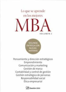 lo que se aprende en los mejores mba (tomo ii)-9788498750027