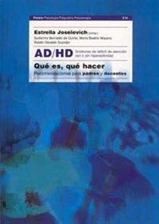 ad/hd: que es, que hacer-estrella joselevich-9789501234527