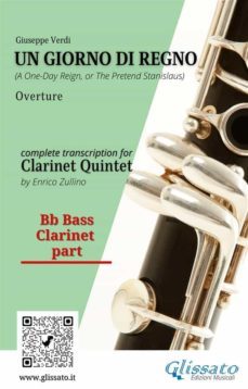 bb bass clarinet part of "un giorno di regno" for clarinet quintet (ebook)-9791220875127