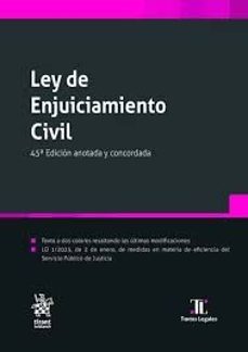 ley de enjuiciamiento civil 45ª edicion anotada y concordada-9791370102227