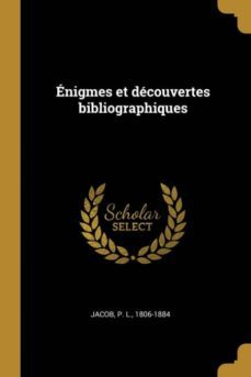 enigmes et decouvertes bibliographiques-9780274591237
