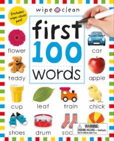 wipe clean: first 100 words (enclosed spiral binding)-9780312520137