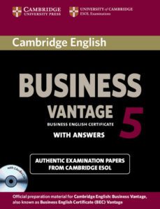 cambridge english business 5 vantage self-study pack (student's book with answers and audio cds (2))-9781107606937