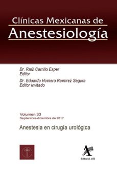anestesia en cirugia urologica (ebook)-raúl carrillo esper-eduardo homero ramírez segura-9786077414537