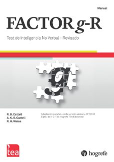 factor g-r. test de inteligencia no verbal- revisado-raymond b. cattell-9788418745737