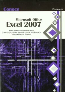conoce excel 2007-gema martin benito-9788428331937