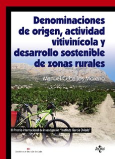 denominaciones de origen, actividad vitivinicola y desarrollo sostenible de zonas rurales-manuel ceballos moreno-9788430972937