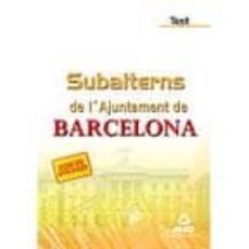 subalterns de lajuntament de barcelona. temari-9788467681437