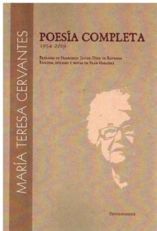 poesia completa de maria teresa cervantes-maria teresa cervantes-9788478398737