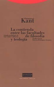 la contienda entre las facultades de filosofia y teologia-immanuel kant-9788481643237