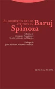 el gobierno de los afectos en baruj spinoza-eugenio fernandez riol-maria luisa de la camara-9788481648737