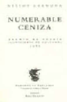 numerable ceniza (premio de poesia consejeria de cultura, 1999, c antabria)-9788481912937