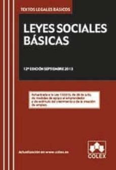 leyes sociales basicas (12ª ed.)-9788483423837