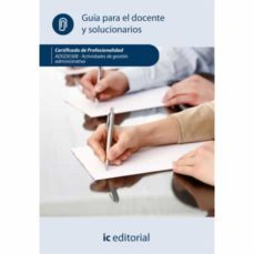 (i.b.d.) gdg0308 actividades de gestion administrativa. para el docente y solucionarios-s.l. innovacion y cualificacion-9788491985037