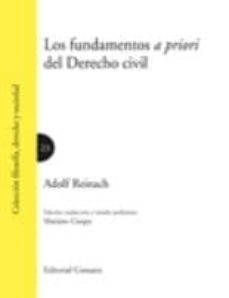fundamentos a priori del derecho civil-adolf reinach-9788498367737