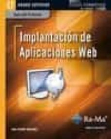 implantacion de aplicaciones web. cfgs (ciclos formativos de grad o superior) (guia del profesor)-juan martinez ferrer-9788499641737
