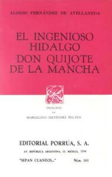 el ingenioso hidalgo don quijote de la mancha-alonso fernandez de avellaneda-9789684521537