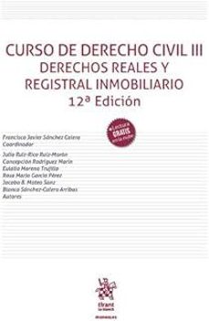 curso de derecho civil iii (12ª ed.)-francisco javier sanchez calero-9791370109837