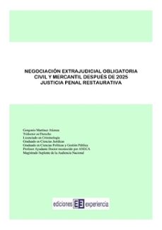 negociacion extrajudicial obligatoria civil y mercantil despues de 2025 (ebook)-gorgonio martínez atienza-9791399059137