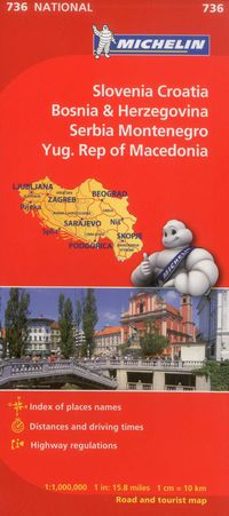 mapa national slovenia, croatia, bosnia-herze 11736-9782067171947