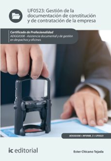 gestion de la documentacion de constitucion y de contratacion de la empresa. adgg0308 (ebook)-9788411843454