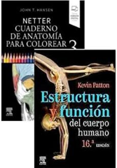 lote hansen - patton estructura netter. cuaderno de anatomia para colorear, 3 ed.+ thibodeau. anatomia y fisiologia 8ª ed.-9788413825847