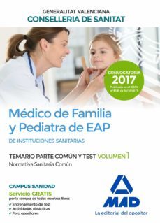 medico de familia y pediatra de eap de instituciones sanitarias de la conselleria de sanitat: temario parte comun y test (vol. 1)-9788414211847