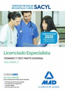 licenciado especialista del servicio de salud de castilla y leon (sacyl). temario y test parte general (vol. 2)-9788414236147