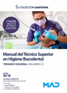 manual del tecnico superior en higiene bucodental. temario general volumen 2-9788414257647