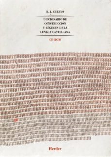diccionario de construcion y regimen de la lengua  castellana (8 vols. + cd)-9788425426247