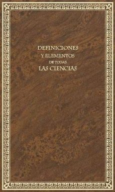 definiciones y elementos de todas las ciencias-9788436264647