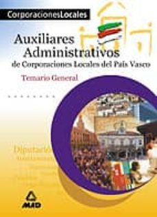 auxiliares administrativos de corporaciones locales del pais vasc o: temario-9788466519847