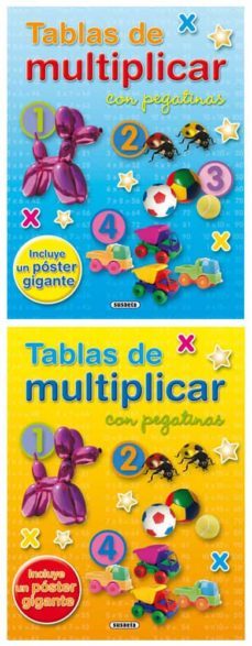 tablas de multiplicar (incluye pegatinas y poster)-9788467711547