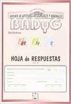 badyg hoja de respuestas e3-m-s revision 2011-9788478697847