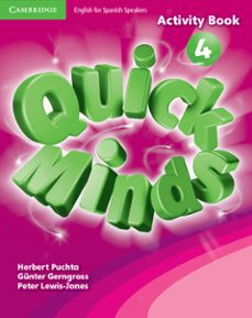 quick minds level 4 activity book with dvd-rom spanish edition-9788483235447