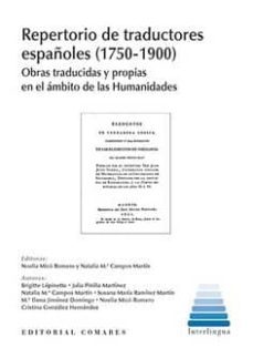 repertorio de traductores españoles (1750-1900)-9788490456347