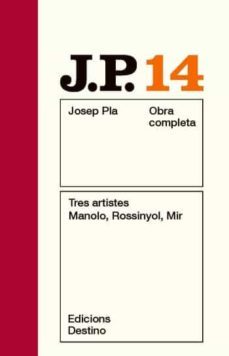 tres artistes-josep pla-9788497101547