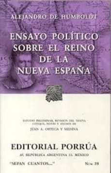 ensayo politico sobre el reino de la nueva españa. 7ª edicion-9789700736747