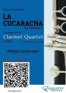 bb bass clarinet part of "la cucaracha" for clarinet quartet (ebook)-9791221389647