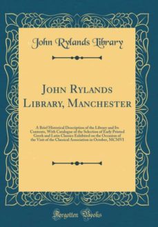 john rylands library, manchester-9780266257257