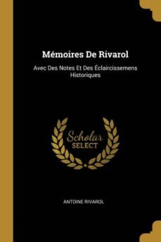 mmoires de rivarol-9780274350957